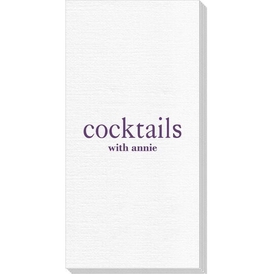 Big Word Cocktails Deville Guest Towels